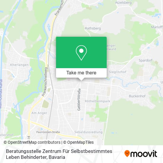 Beratungsstelle Zentrum Für Selbstbestimmtes Leben Behinderter map