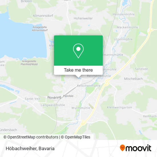 Карта Höbachweiher