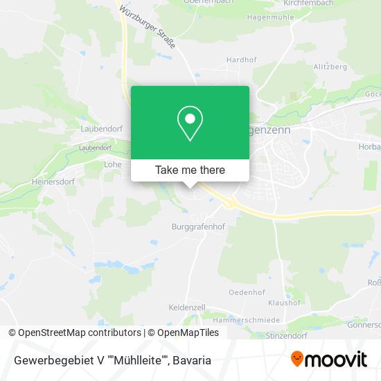 Gewerbegebiet V ""Mühlleite"" map