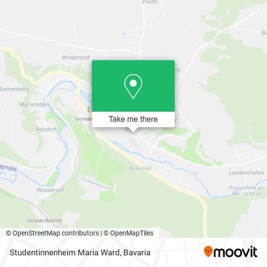 Studentinnenheim Maria Ward map