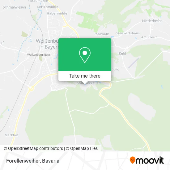 Карта Forellenweiher