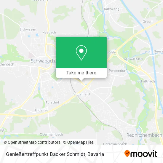 Карта Genießertreffpunkt Bäcker Schmidt