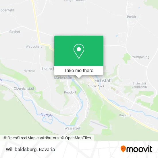 Карта Willibaldsburg