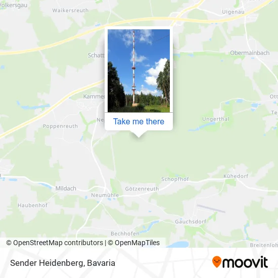 Карта Sender Heidenberg