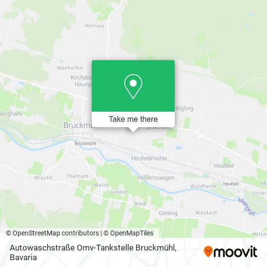 Autowaschstraße Omv-Tankstelle Bruckmühl map