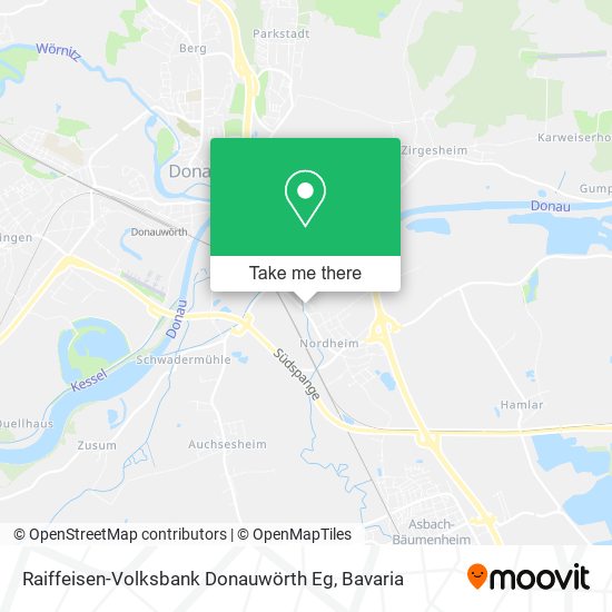 Raiffeisen-Volksbank Donauwörth Eg map