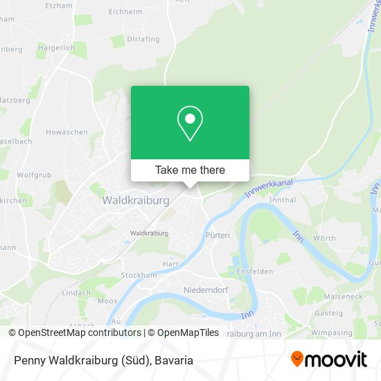 Penny Waldkraiburg (Süd) map