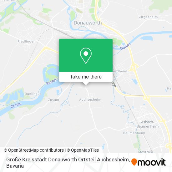 Große Kreisstadt Donauwörth Ortsteil Auchsesheim map