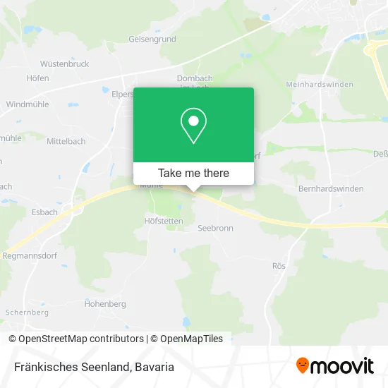 Карта Fränkisches Seenland