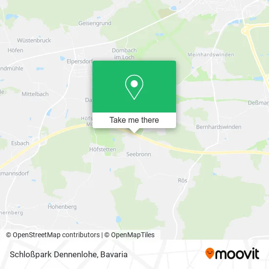 Карта Schloßpark Dennenlohe