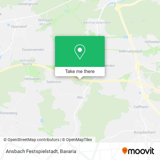 Ansbach Festspielstadt map