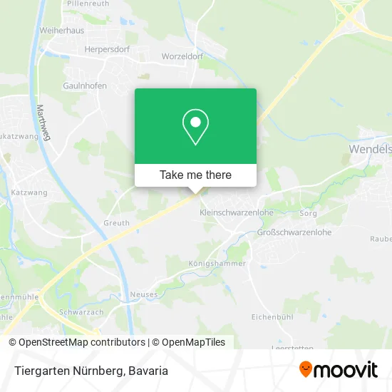 Карта Tiergarten Nürnberg