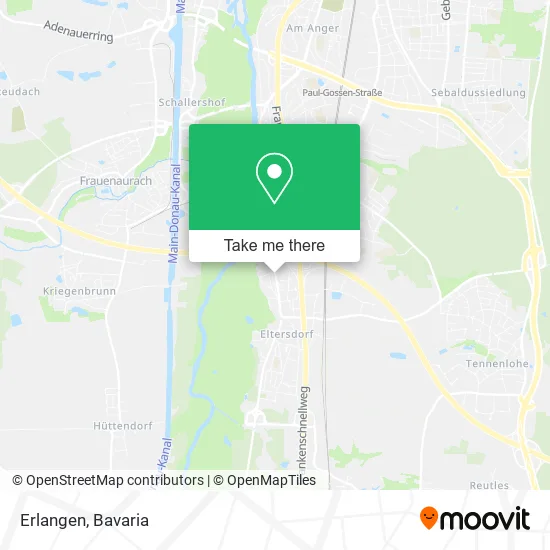Карта Erlangen