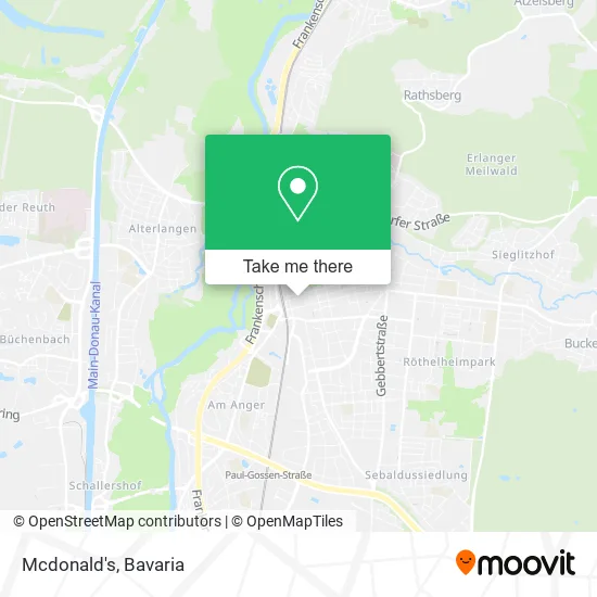 Карта Mcdonald's