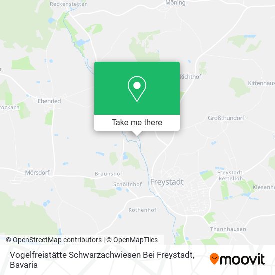 Vogelfreistätte Schwarzachwiesen Bei Freystadt map