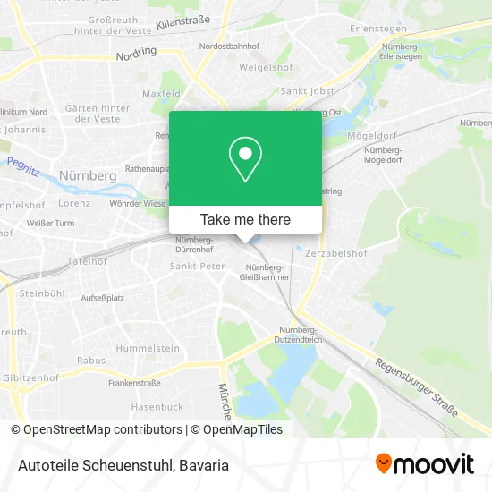 Карта Autoteile Scheuenstuhl