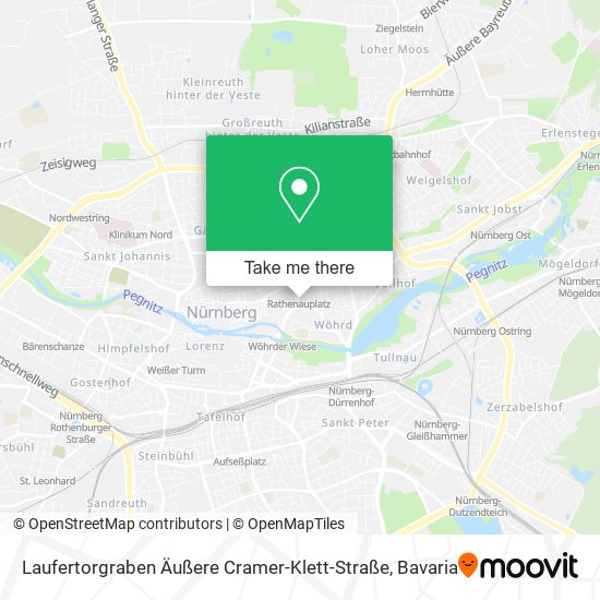 Laufertorgraben Äußere Cramer-Klett-Straße map
