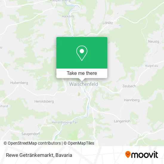 Карта Rewe Getränkemarkt