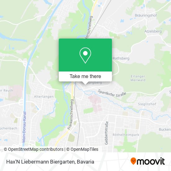 Hax'N Liebermann Biergarten map