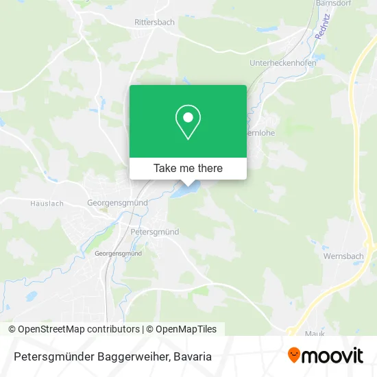 Карта Petersgmünder Baggerweiher