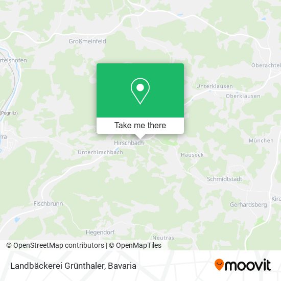 Landbäckerei Grünthaler map