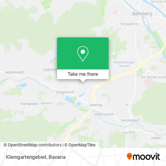 Карта Kleingartengebiet