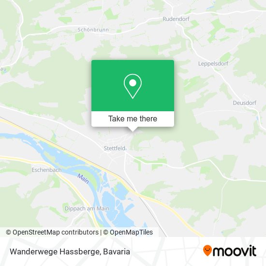 Wanderwege Hassberge map