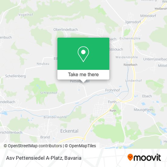 Asv Pettensiedel A-Platz map