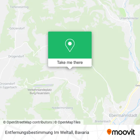 Карта Entfernungsbestimmung Im Weltall