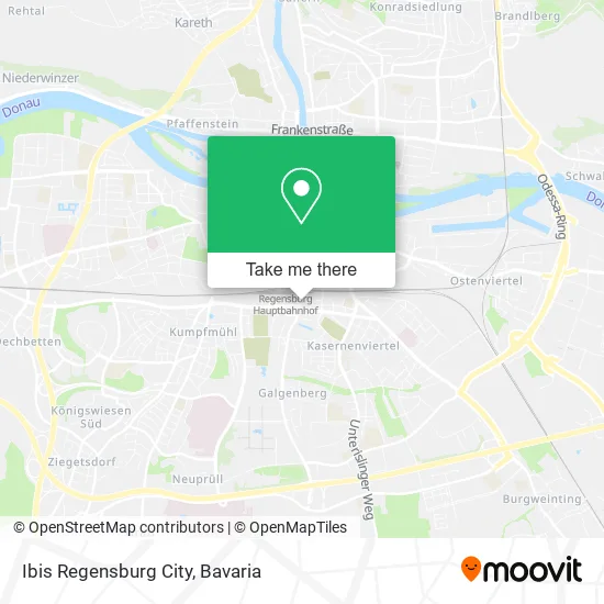 Карта Ibis Regensburg City