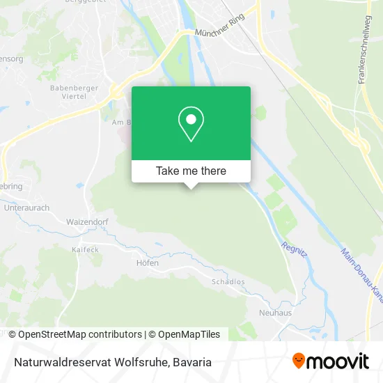 Карта Naturwaldreservat Wolfsruhe