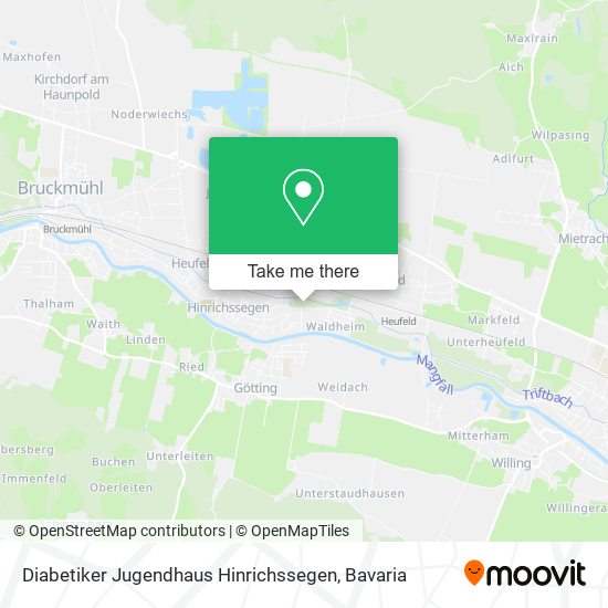 Diabetiker Jugendhaus Hinrichssegen map