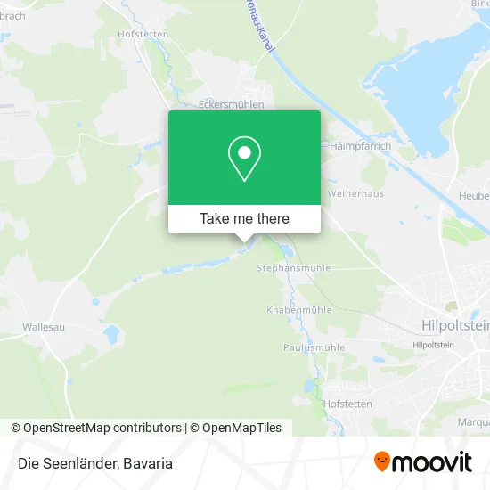 Карта Die Seenländer