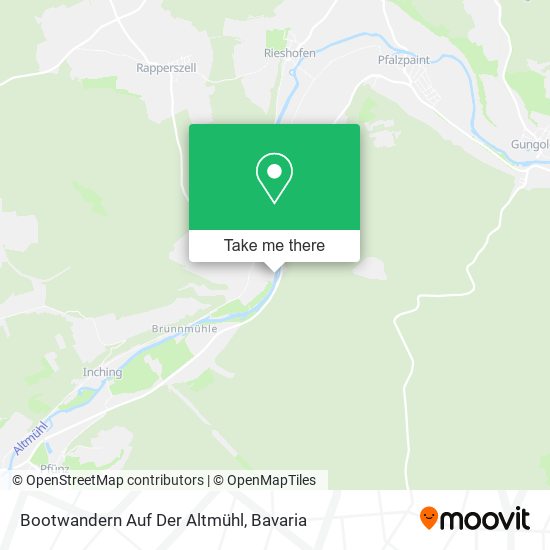 Bootwandern Auf Der Altmühl map