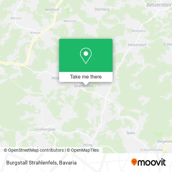 Карта Burgstall Strahlenfels