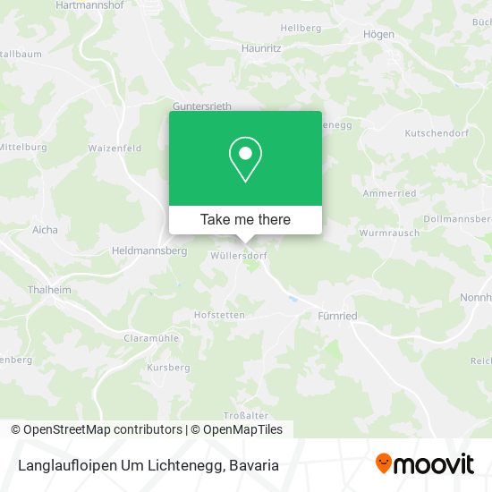 Langlaufloipen Um Lichtenegg map