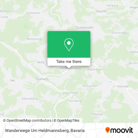 Карта Wanderwege Um Heldmannsberg