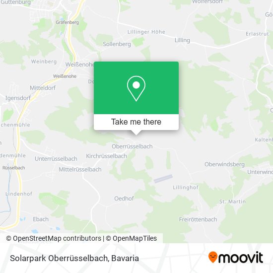 Solarpark Oberrüsselbach map
