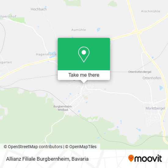 Allianz Filiale Burgbernheim map