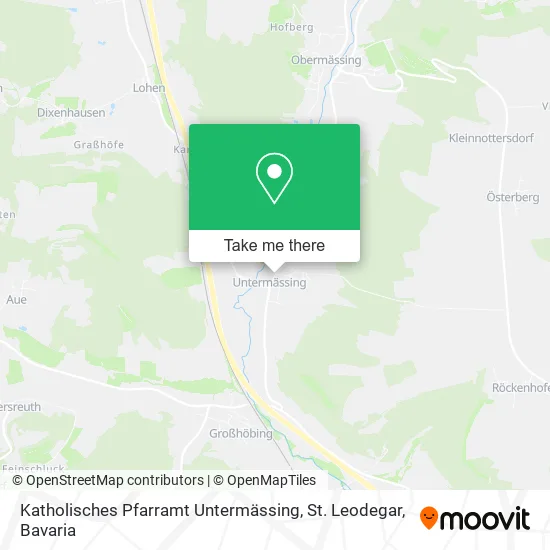 Карта Katholisches Pfarramt Untermässing, St. Leodegar