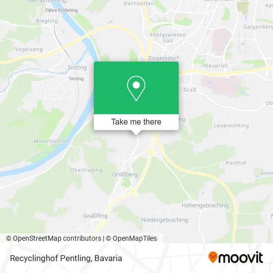 Карта Recyclinghof Pentling