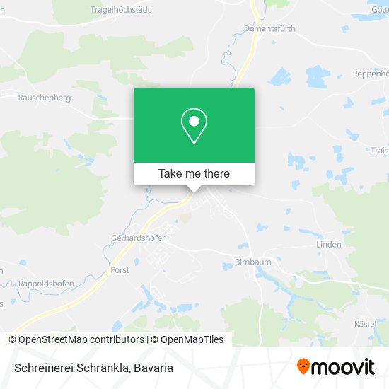 Schreinerei Schränkla map
