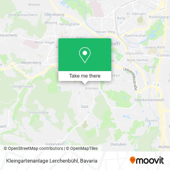 Kleingartenanlage Lerchenbühl map