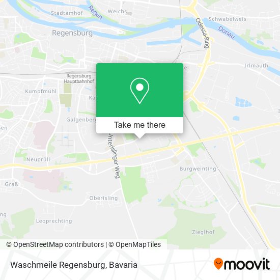 Waschmeile Regensburg map