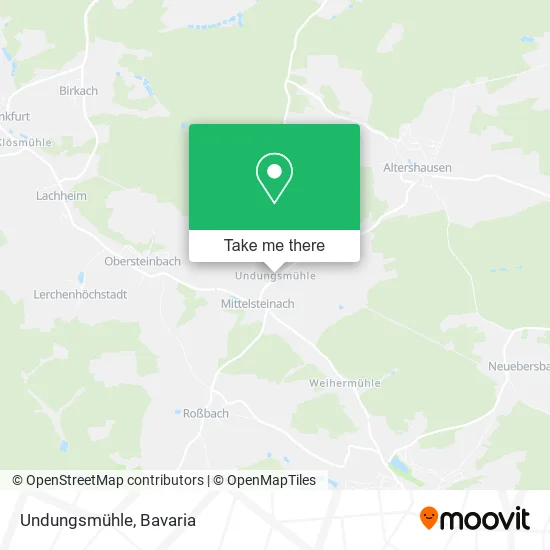 Карта Undungsmühle