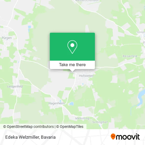 Edeka Welzmiller map