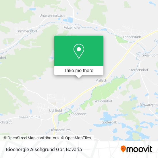 Bioenergie Aischgrund Gbr map