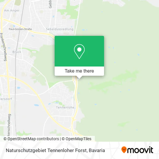Карта Naturschutzgebiet Tennenloher Forst