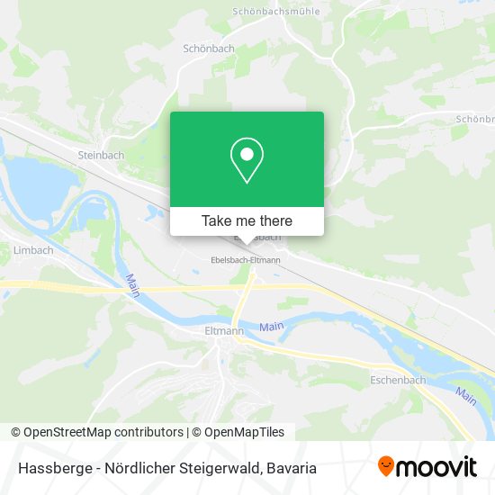 Hassberge - Nördlicher Steigerwald map