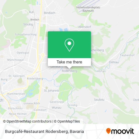 Карта Burgcafé-Restaurant Rodersberg